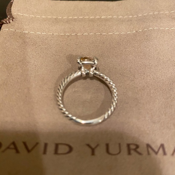 David Yurman 8mm Chatelaine ring size 7 with pink morganite - Picture 5 of 5